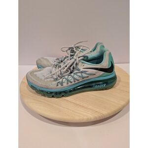 Nike‎ Air Max 2016 Womens Size 7.5 Running Shoes Platinum Green Aqua Athletic